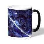 كوب قهوة سحري لون اسود بتصميم سيدة ماريا من برج الساعة النجمي