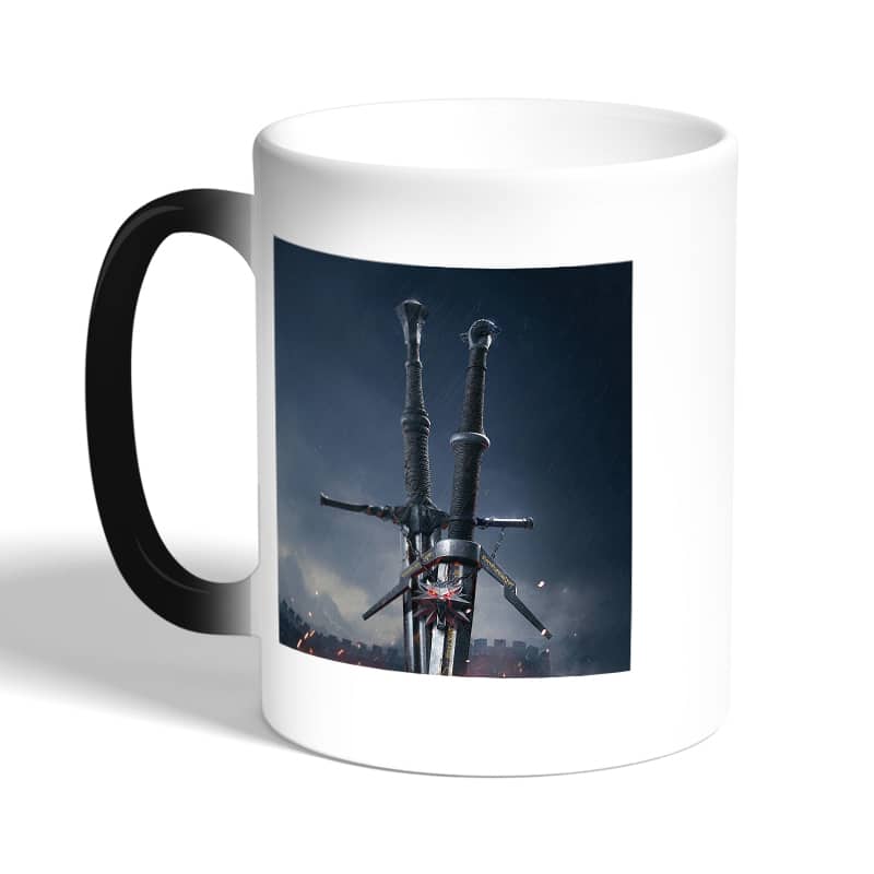 كوب-قهوة-سحري-لون-اسود-بتصميم-سيف-فضي-أفعواني-من-ذا-ويتشر-3-وايلد-هانت-2