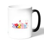 كوب قهوة سحري لون اسود بتصميم شخصيات BT21 المحبوبة
