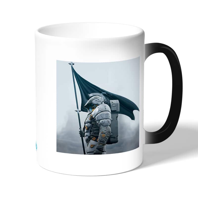 كوب قهوة سحري لون اسود بتصميم شياطين هومو ديث ستراندنغ كوب قهوة سحري لون اسود بتصميم شياطين هومو ديث ستراندنغ