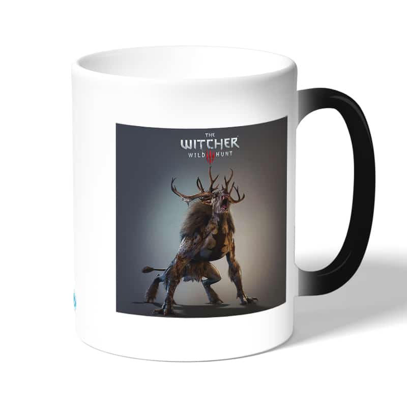 كوب قهوة سحري لون اسود بتصميم عفريت ذا ويتشر 3 وايلد هانت كوب قهوة سحري لون اسود بتصميم عفريت ذا ويتشر 3 وايلد هانت