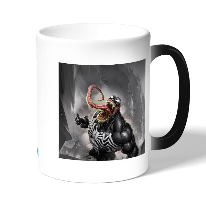 كوب قهوة سحري لون اسود بتصميم غضب فينوم كوب قهوة سحري لون اسود بتصميم غضب فينوم