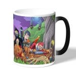 كوب قهوة سحري لون اسود بتصميم فورت نايت رسم