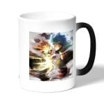 كوب قهوة سحري لون اسود بتصميم قتال ميدوريا ضد باكوغو