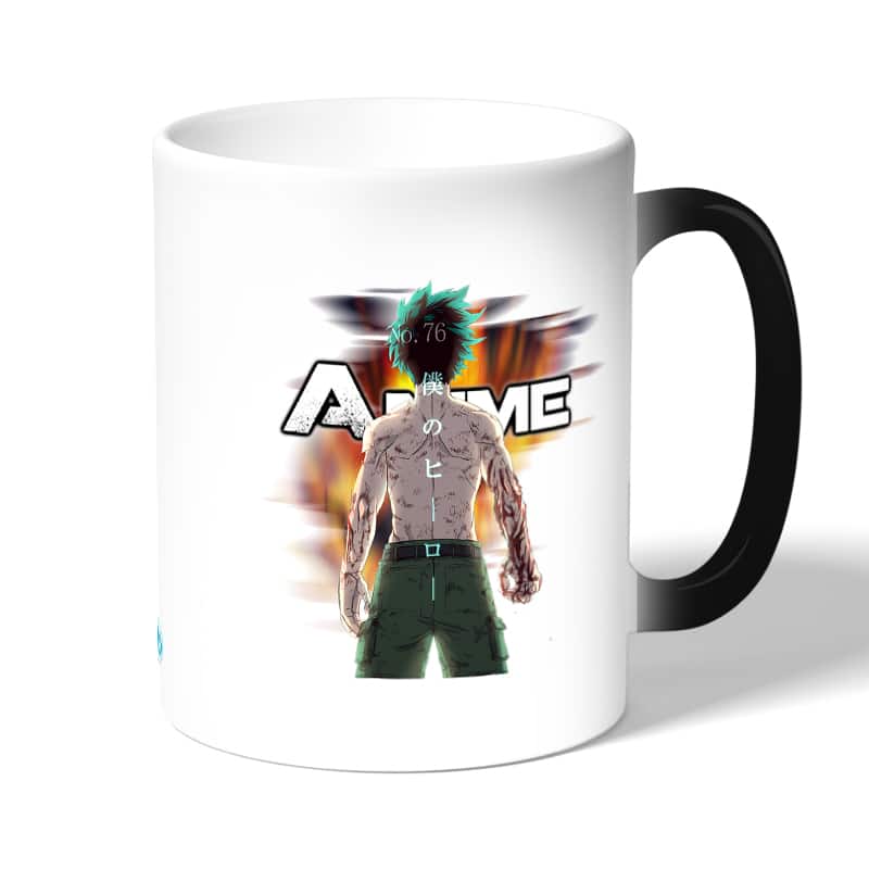 كوب قهوة سحري لون اسود بتصميم قوة تحمل ميدوريا أكاديميتي للأبطال كوب قهوة سحري لون اسود بتصميم قوة تحمل ميدوريا أكاديميتي للأبطال