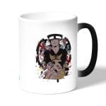 كوب قهوة سحري لون اسود بتصميم قوة لاو ون بيس