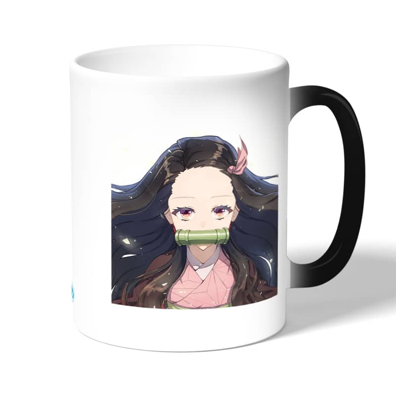 كوب قهوة سحري لون اسود بتصميم كامادو نيزوكو كوب قهوة سحري لون اسود بتصميم كامادو نيزوكو