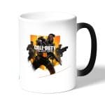 كوب قهوة سحري لون اسود بتصميم كول أوف ديوتي بلاك أوبس