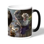 كوب قهوة سحري لون اسود بتصميم كونغ فو باندا