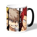 كوب قهوة سحري لون اسود بتصميم ميدوريا وباكوغو واوول مايت