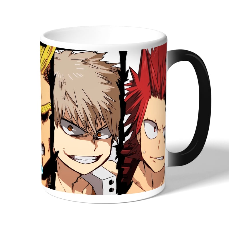 كوب قهوة سحري لون اسود بتصميم ميدوريا وباكوغو واوول مايت كوب قهوة سحري لون اسود بتصميم ميدوريا وباكوغو واوول مايت