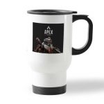 كوب قهوة للسيارة لون ابيض بتصميم أبيكس ليجندز باثفايندر غاضب