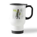 كوب قهوة للسيارة لون ابيض بتصميم أبيكس ليجندز كريبتو