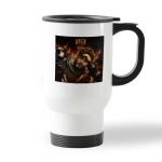 كوب قهوة للسيارة لون ابيض بتصميم أبيكس ليجندز ميراج