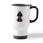 كوب قهوة للسيارة لون ابيض بتصميم أسرار مخيفه طوكيو الغول