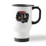 كوب قهوة للسيارة لون ابيض بتصميم أعضاء فيري تيل