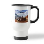 كوب قهوة للسيارة لون ابيض بتصميم أنشارتد 4: نهاية لص