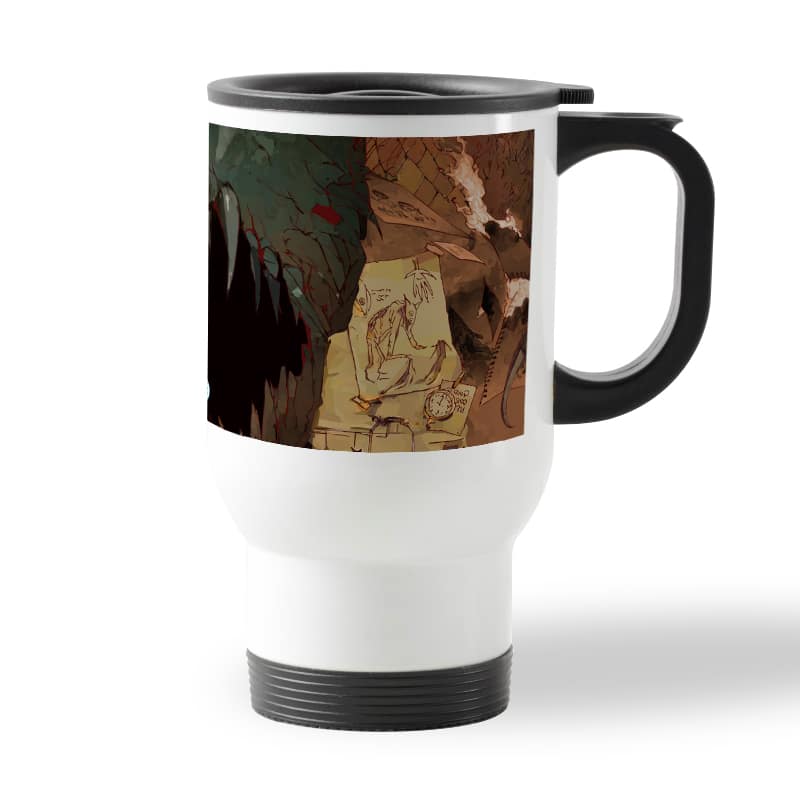 كوب قهوة للسيارة لون ابيض بتصميم إيما من نيفرلاند كوب قهوة للسيارة لون ابيض بتصميم إيما من نيفرلاند