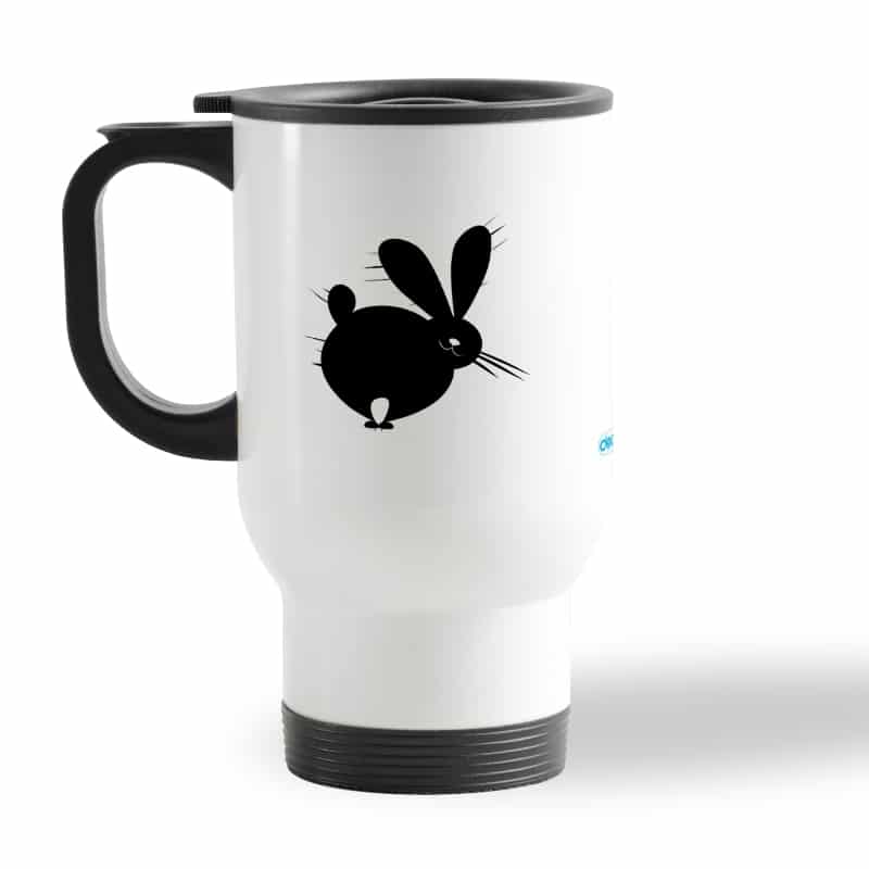 كوب-قهوة-للسيارة-لون-ابيض-بتصميم-ارنب-مخيف-2