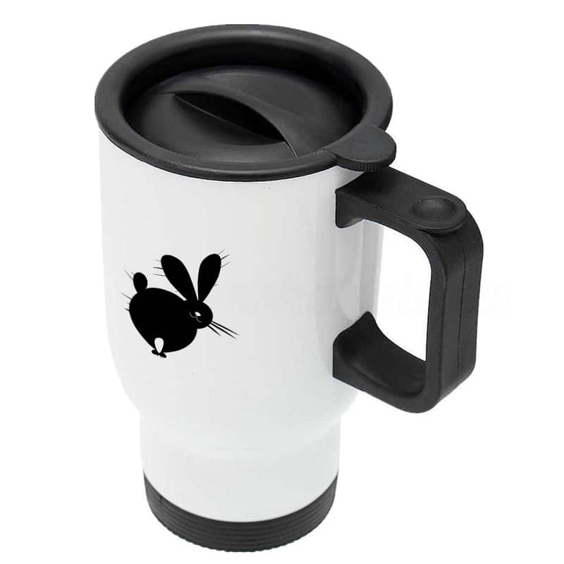 كوب-قهوة-للسيارة-لون-ابيض-بتصميم-ارنب-مخيف-3