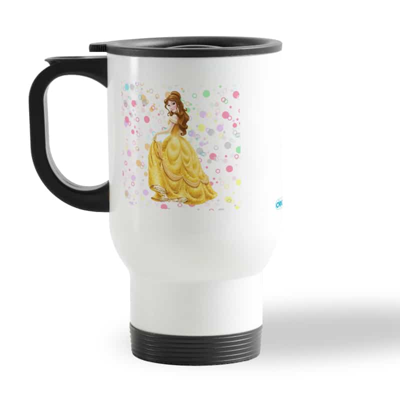 كوب-قهوة-للسيارة-لون-ابيض-بتصميم-الأميرة-بيلا-2