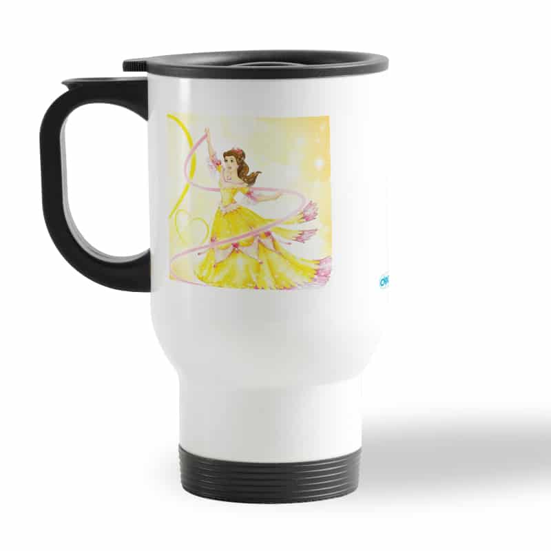 كوب-قهوة-للسيارة-لون-ابيض-بتصميم-الاميرة-بيلا-فيلم-الجميلة-والوحش-2