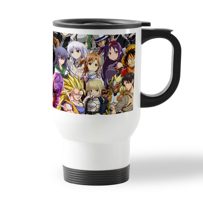 كوب قهوة للسيارة لون ابيض بتصميم الشخصيات المخيفه كل الانميات كوب قهوة للسيارة لون ابيض بتصميم الشخصيات المخيفه كل الانميات