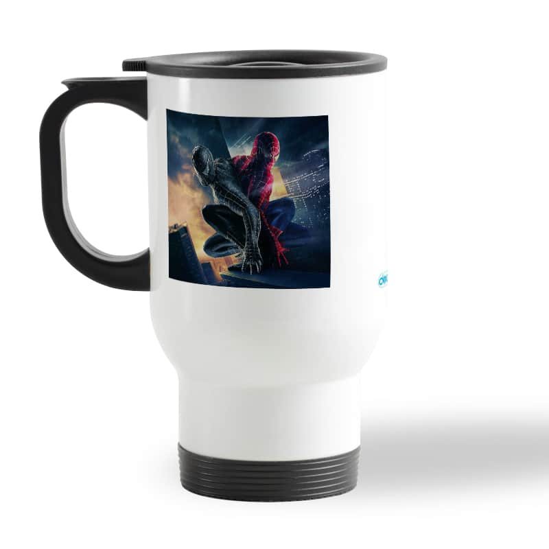 كوب-قهوة-للسيارة-لون-ابيض-بتصميم-الشر-يسيطرعلى-سبايدر-مان-2