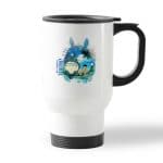 كوب قهوة للسيارة لون ابيض بتصميم الصيد مع جاري توتورو