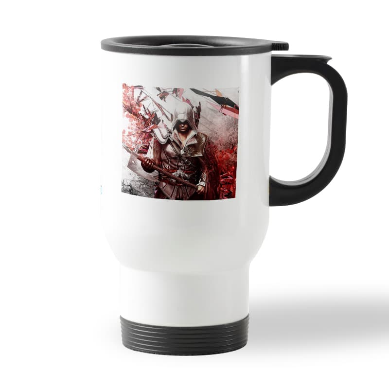 كوب قهوة للسيارة لون ابيض بتصميم الطائرمع الفأس أساسنز كريد كوب قهوة للسيارة لون ابيض بتصميم الطائرمع الفأس أساسنز كريد