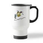 كوب قهوة للسيارة لون ابيض بتصميم اللطيف شيمي شخصيات BT21