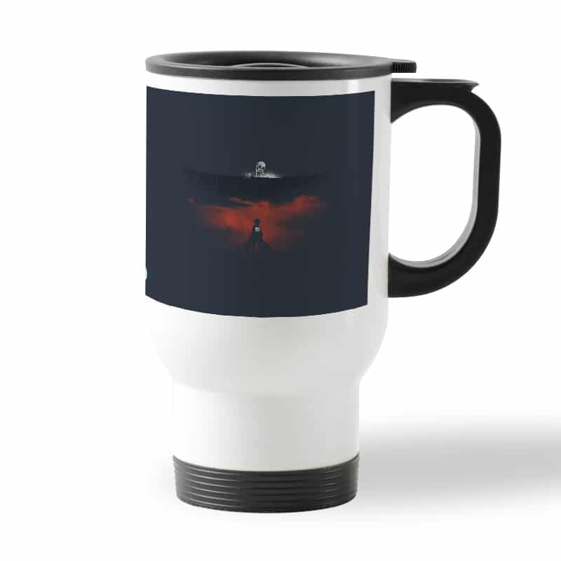 كوب قهوة للسيارة لون ابيض بتصميم ايرين ضد العمالقه هجوم العمالقة كوب قهوة للسيارة لون ابيض بتصميم ايرين ضد العمالقه هجوم العمالقة