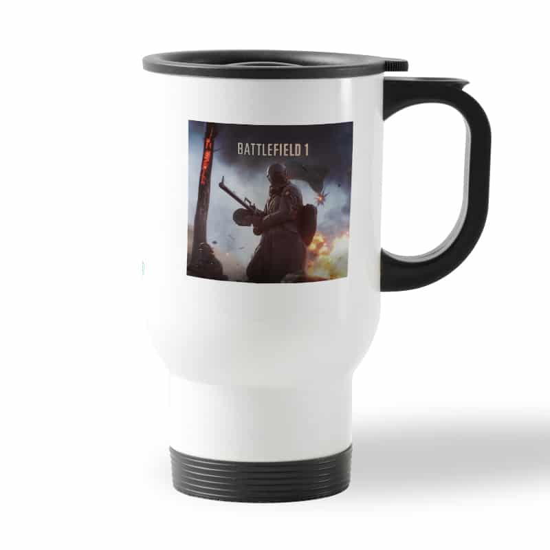 كوب قهوة للسيارة لون ابيض بتصميم باتلفيلد 1 MG08 كوب قهوة للسيارة لون ابيض بتصميم باتلفيلد 1 MG08