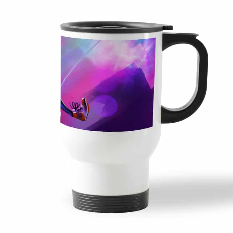 كوب قهوة للسيارة لون ابيض بتصميم بيتر بوركر سبايدر مان كوب قهوة للسيارة لون ابيض بتصميم بيتر بوركر سبايدر مان