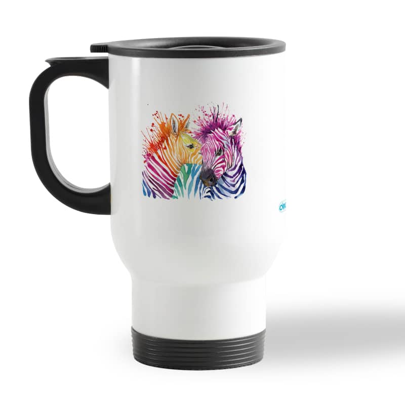 كوب-قهوة-للسيارة-لون-ابيض-بتصميم-حمار-وحشي-ملون-2