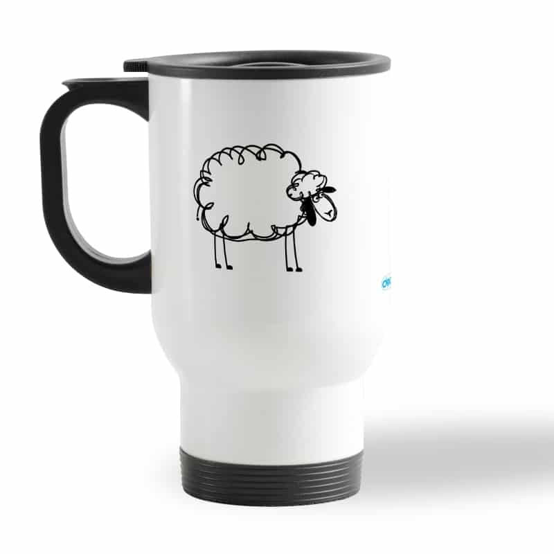 كوب-قهوة-للسيارة-لون-ابيض-بتصميم-خروف-2