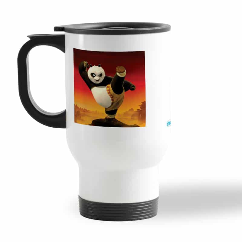 كوب-قهوة-للسيارة-لون-ابيض-بتصميم-ركله-كونغ-فو-باندا-2