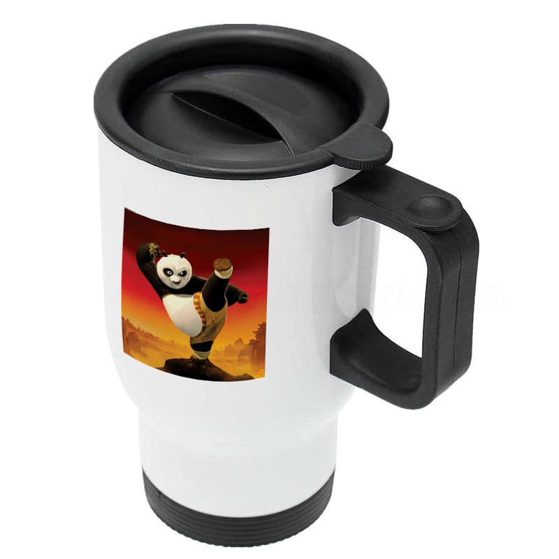 كوب-قهوة-للسيارة-لون-ابيض-بتصميم-ركله-كونغ-فو-باندا-3