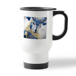 كوب قهوة للسيارة لون ابيض بتصميم ريفينانت الأسطوري