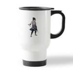 كوب قهوة للسيارة لون ابيض بتصميم ساسكي من ناروتو