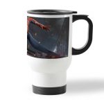 كوب قهوة للسيارة لون ابيض بتصميم سبايدرمان هوم كامينج