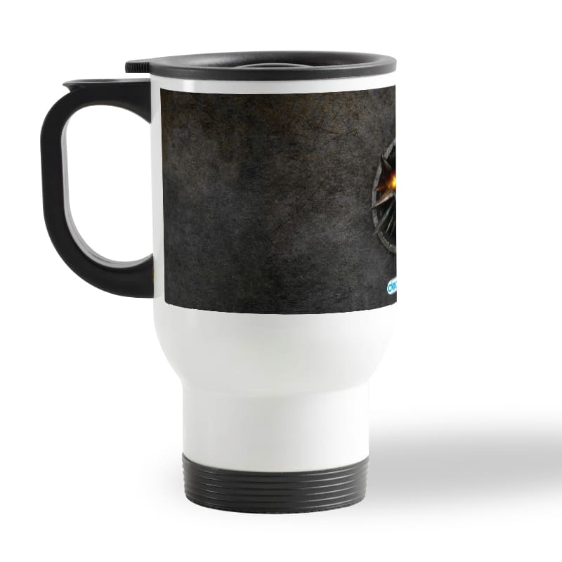 كوب-قهوة-للسيارة-لون-ابيض-بتصميم-شعار-ذا-ويتشر-2