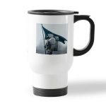 كوب قهوة للسيارة لون ابيض بتصميم شياطين هومو ديث ستراندنغ