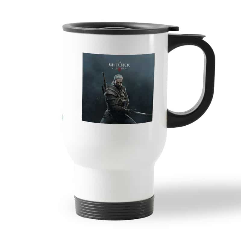 كوب قهوة للسيارة لون ابيض بتصميم قوة جيرالت من ريفي ذا ويتشر 3 وايلد هانت كوب قهوة للسيارة لون ابيض بتصميم قوة جيرالت من ريفي ذا ويتشر 3 وايلد هانت