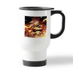 كوب قهوة للسيارة لون ابيض بتصميم قوة كامادو تانجيرو