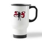 كوب قهوة للسيارة لون ابيض بتصميم قوة كانيكي طوكيو الغول