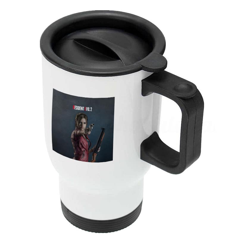 كوب-قهوة-للسيارة-لون-ابيض-بتصميم-كلير-رزدنت-إيفل-2-3