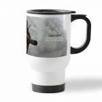 كوب قهوة للسيارة لون ابيض بتصميم كول أوف ديوتي مودرن وورفير