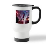 كوب قهوة للسيارة لون ابيض بتصميم مايلز مورالز سبايدر مان