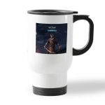 كوب قهوة للسيارة لون ابيض بتصميم مقاتل ذا ويتشر 3 وايلد هانت